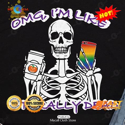 Hot Skeleton Coffee Halloween Halloween Classic T Shirt Macall Cloth Store Destination For