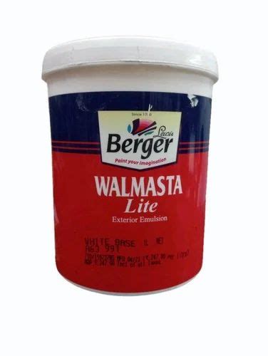 Berger Walmasta Lite Emulsion Paint Ltr At Bucket In Patna