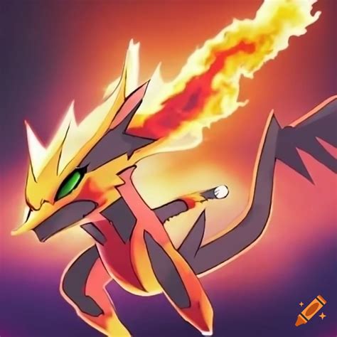 Holographic Firesteel Pokémon On Craiyon