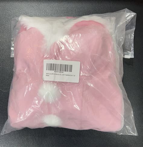 Women Vocal Sexy Lingerie Pink Bunny Girl Set Costume Christmas Furry Heart Cutout Bodysuit