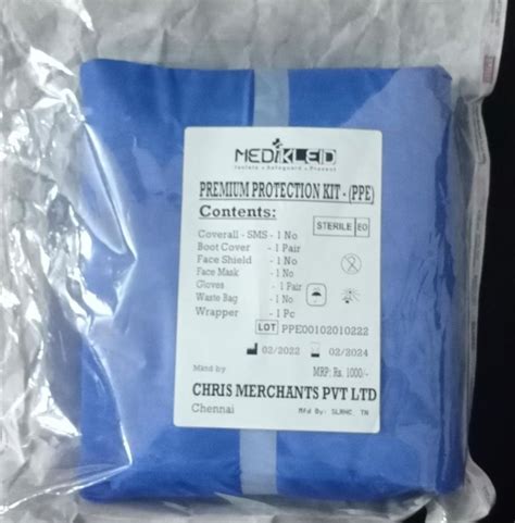 Ssms Disposable Sterile Ppe Kit For Medical Purpose At Rs 180 In Chennai