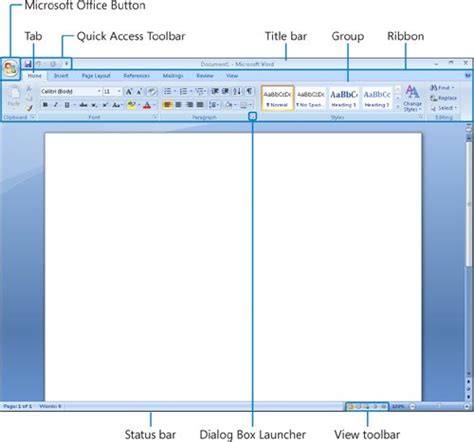 Working In The Word Environment MicrosoftВ® Office Word 2007 Step By