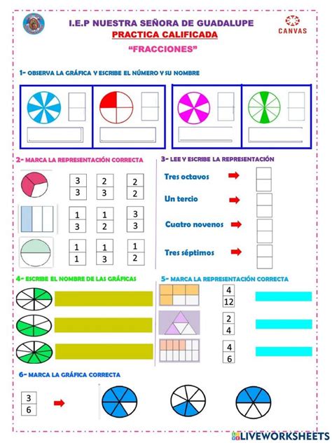 Lectura Y Escritura De Fracciones Exercise In 2024 Decimals Classroom Worksheets