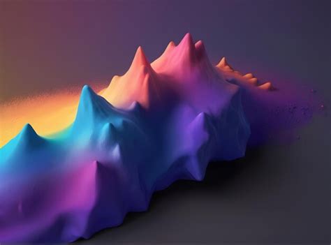 Premium Photo 3d Grainy Gradient Shape