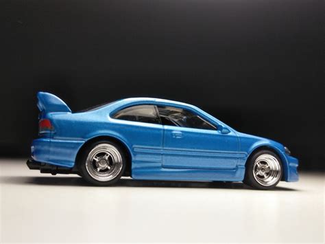 Honda Civic Hot Wheels Custom Real Rubber Tires Etsy