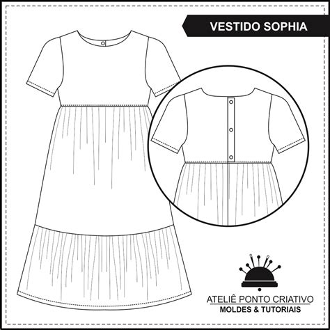 Molde Vestido Infantil Pdf Grátis - Vestido Infantil – Molde Tutorial / PDF