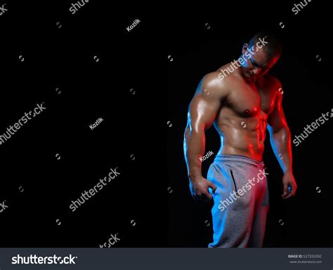 Male Bodybuilder Athlete Naked Torso Posing Stock Photo Shutterstock