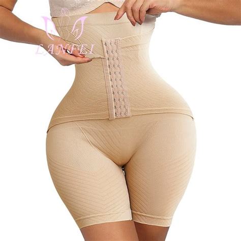 Lanfei Frauen Fest Bauch Steuer Butt Heber Shapewear Hohe Taille