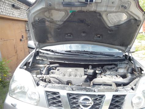 Упоры капота Ниссан Х-Трейл Т31. — Nissan X-Trail II (t31), 2 л, 2008 ...