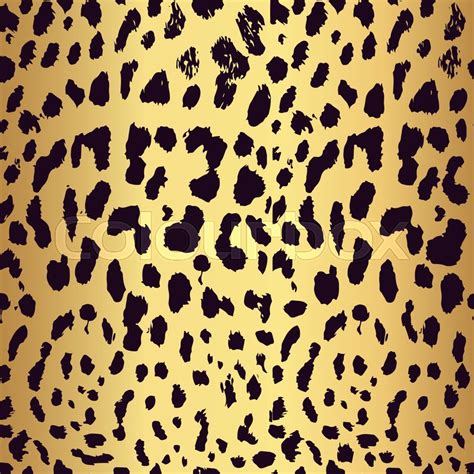 Gold Leopard Print Seamless Gold Leopard Print Pattern Royalty Free