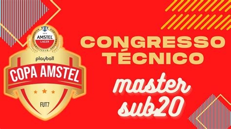 SORTEIO E CONGRESSO COPA AMSTEL PLAYBALL MASTER SUB 20 YouTube