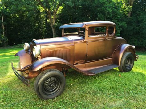 1930 Ford Model A Coupe Traditional Hot Rod V8 Flathead 60 Patina All Steel NR For Sale In