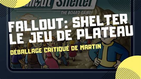 Déballage critiqué de Fallout Shelter Le jeu de Plateau YouTube