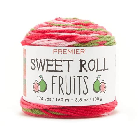 Premier Yarn Sweet Roll Fruits Yarn Guava