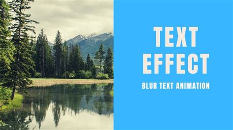 Css Blur Text Animation Effect Css Animation Examples