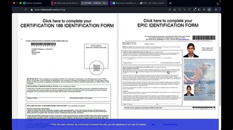 How To Make Notarycam Account And Notarize Your Eif Epic Identification Form And Passport