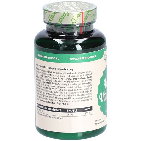 GreenFood NUTRITION Vitamin D3 90 St Redcare Apotheke