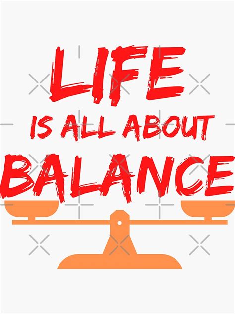 Life Is All About Balance Sticker For Sale By Adbigota Redbubble