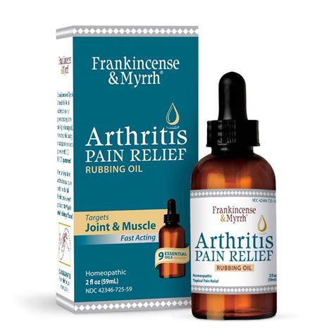 Arthritis Pain Relief Rubbing Oil - Frankincense & Myrrh