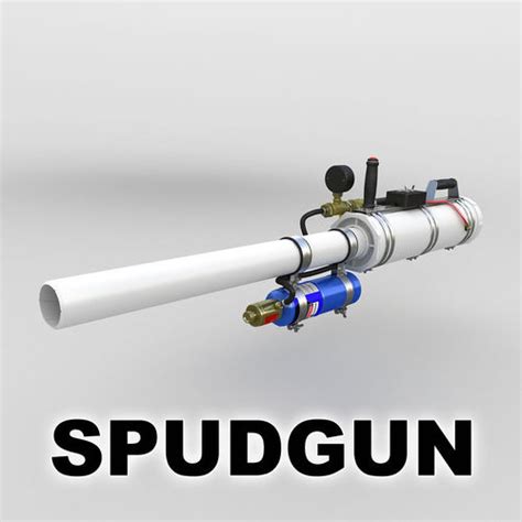 Spud gun 3D model | CGTrader