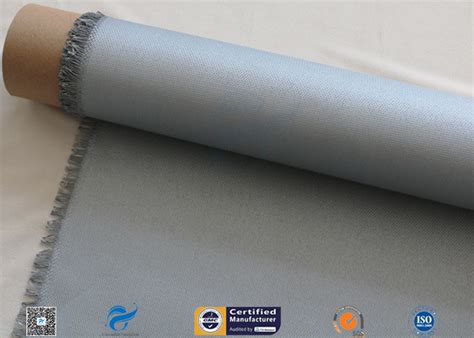 Mm Grey Pu Coated Fiberglass Fabric Cloth For Welding Blanket