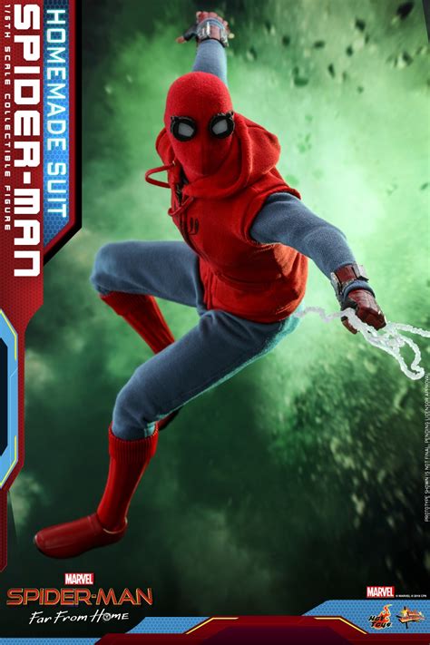Spider Man Far From Home Homemade Suit Spider Man By Hot Toys The Toyark News