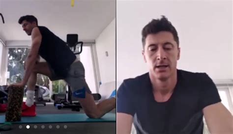 Jak O Form Dba Robert Lewandowski Polak Pokaza Internetowy Trening