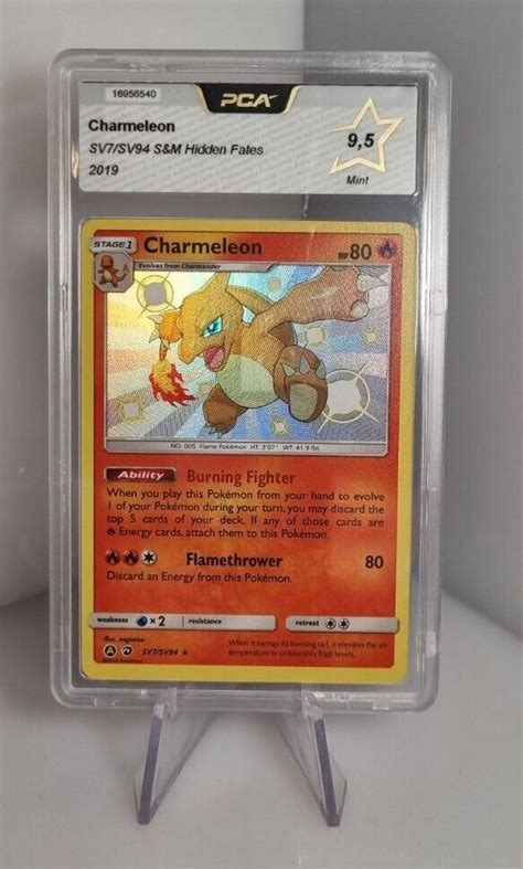 Pokemon Charmeleon Shiny Sv Sv Hidden Fates Pca Graded Charizard