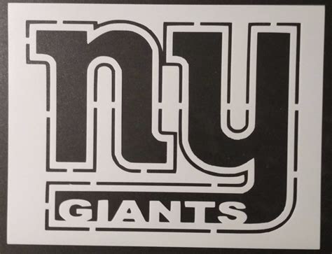 New York NY Giants - Custom Stencil – My Custom Stencils