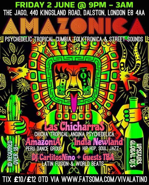 Fri 2 June | Amazonica! : Las Chicharras + Indy Newland + CarlitosNino