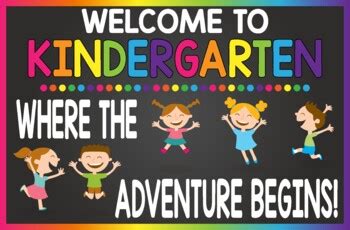 Welcome to Kindergarten Banner/Bulletin Board by Wildcat Design | TPT