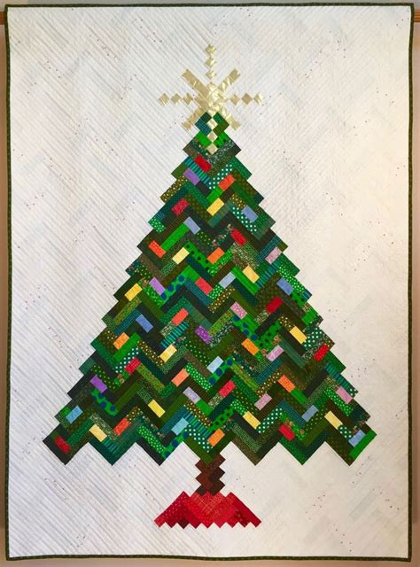 Quilt Pattern Paper Pattern For New Slant On Christmas Quilt Christmas Tree Holiday Quilt Etsy