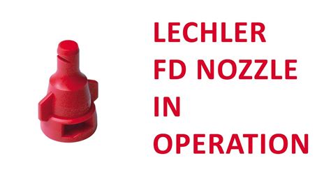 Lechler Fd 05 Liquid Fertilizer Nozzlestips Flat Spray In Operation