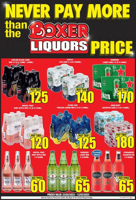 Boxer Liquor Eastern Cape Never Pay More Than The Boxer Price 23