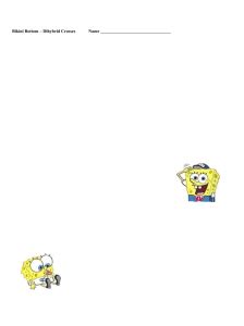 Dihybrid Crosses Worksheet Bikini Bottom Genetics