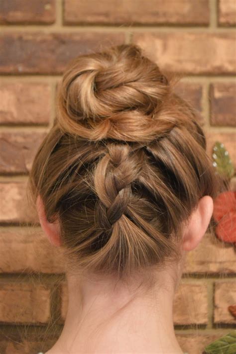 Whatsoever Things Are Lovely Upside Down Dutch Braided Bun Updo