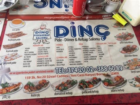 DINC PIDE KEBAP SALONU Izmir Restaurant Avis Numéro de Téléphone