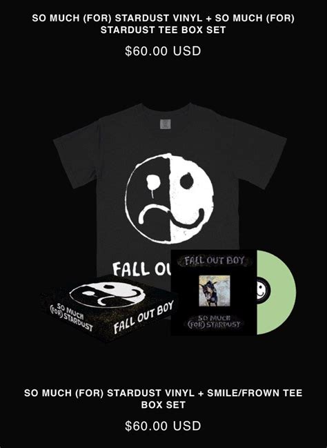 Non Profit Pogo Fall Out Boy So Much For Stardust Album And Merch