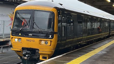 Gwr Class 166 Leaving Portsmouth Harbour Station Youtube