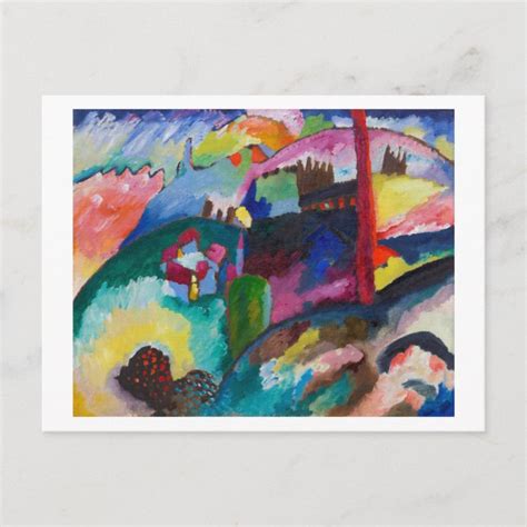Landscape With Factory Chimney Wassily Kandinsky Postcard