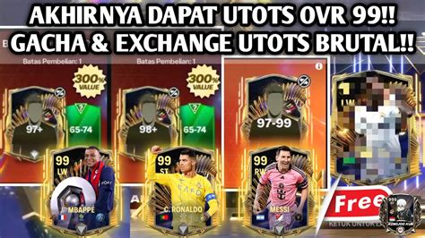 AKHIRNYA HOKY DAPAT JUGA PEMAIN UTOTS OVR 99 GACHA EXCHANGE UTOTS