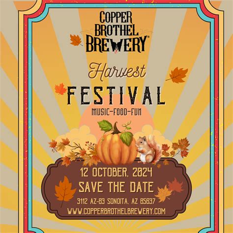 Harvest Fest At Copper Brothel Brewery October 12th 2024 Copper