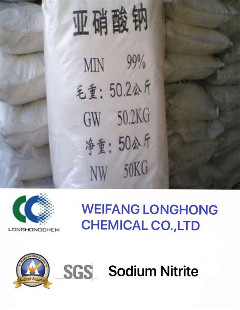 Used As Preservative Sodium Nitrite 99 Used As Color Protector For