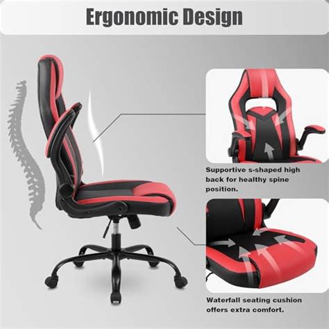 Youhauchair Gaming Chair Ergonomische Bureaustoel Met Opklapbare