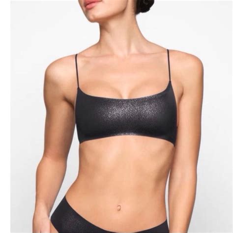 SKIMS Intimates Sleepwear Skims Naked Shine Scoop Bralette Poshmark