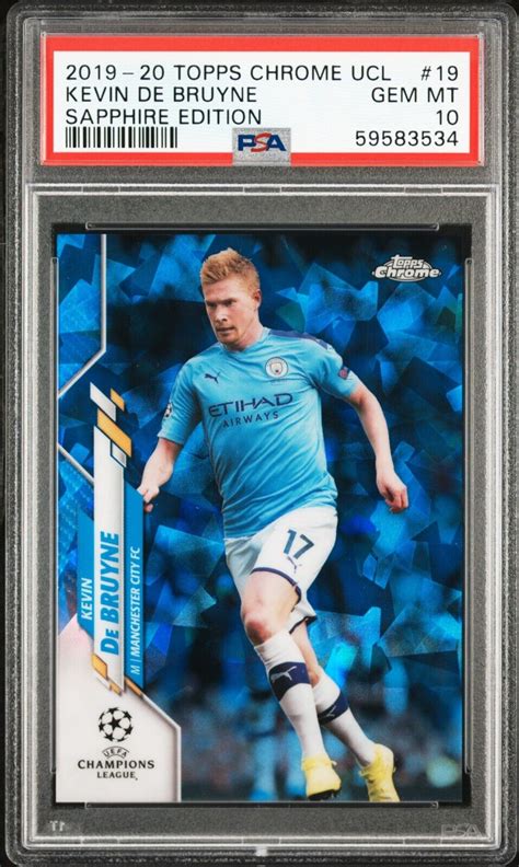 Kevin De Bruyne 2019 Topps Chrome UEFA Champions League Sapphire