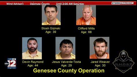 Several People Charged In The Latest Ghost Operation In Genesee County