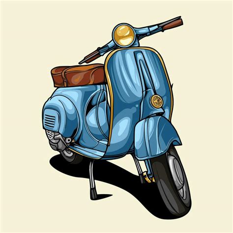 Antique Vespa Motorcycle 25357930 Vector Art At Vecteezy