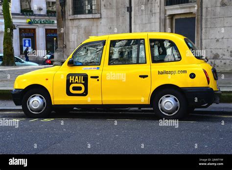 London Yellow Taxi Cab Stock Photo Alamy