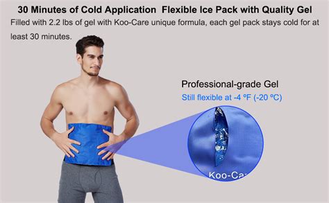 Amazon Koo Care Large Flexible Gel Ice Pack For Injuries Reusable